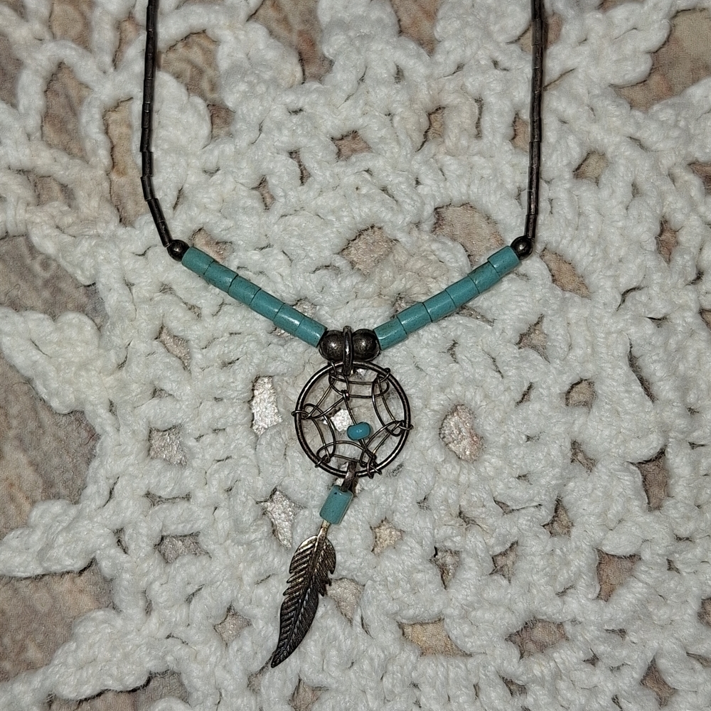 Vintage Sterling Silver Dream Catcher Necklace - Picture 10 of 11